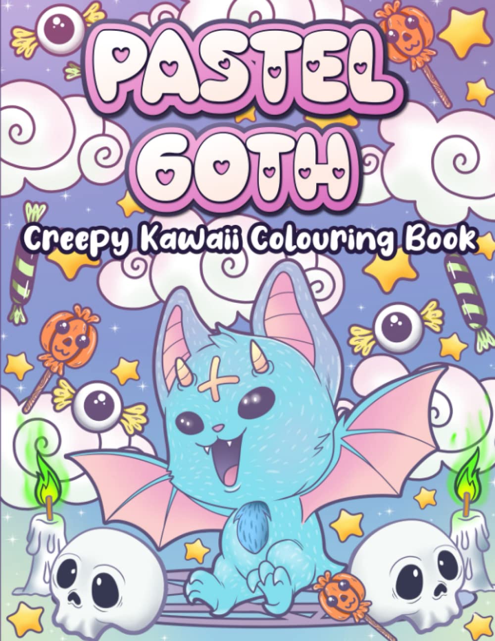 Pastel Goth Creepy Kawaii Colouring Book: Satanic Chibi Horror Colouring Book
