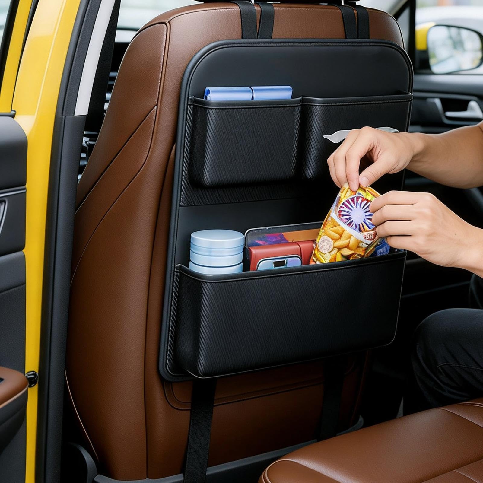 Generisch Organizer per schienale, grande volume, multi-tasca, per SUV, berlina, da viaggio e riporre giocattoli per bambini