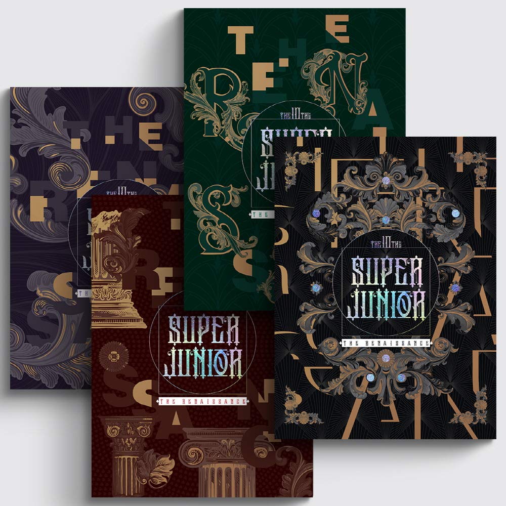 Super Junior The Renaissance Coffret Cadeau Idéal 4 Albums avec Posters et Cartes
