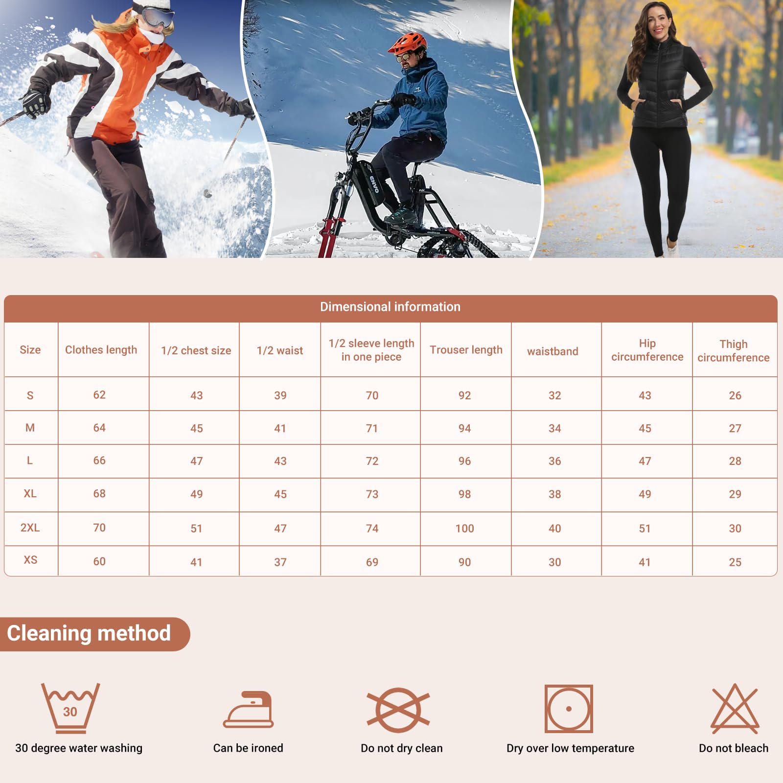Leeboom Thermounterwäsche Damen Atmungsaktiv Funktionsunterwäsche Warm und Flexibel Skiunterwäsche Set mit Innenfleece für zu Hause und Wintersport