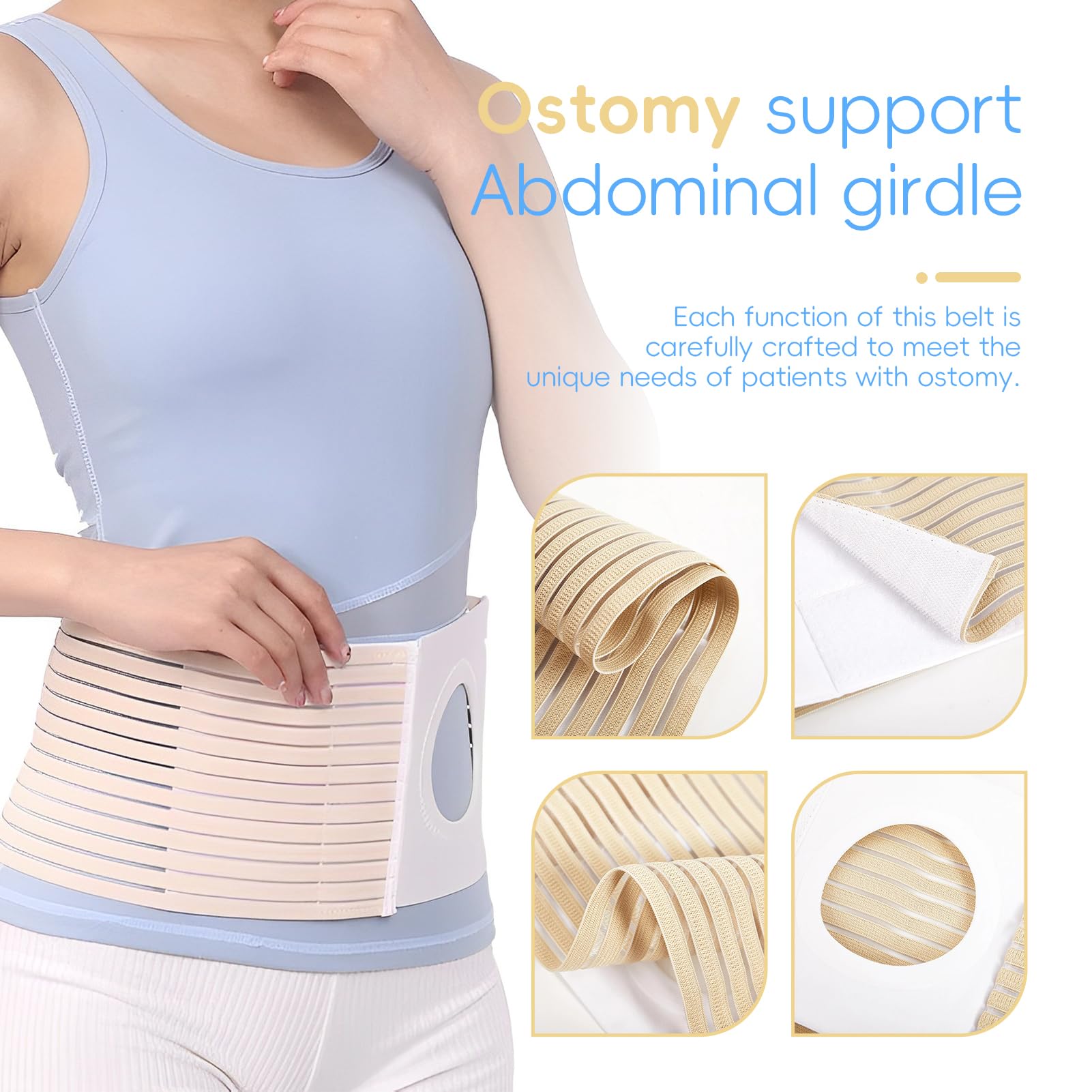 Amazon.com: RLOVAL Abdominal Ostomy Belt, Elastic Breathable  display picture 1