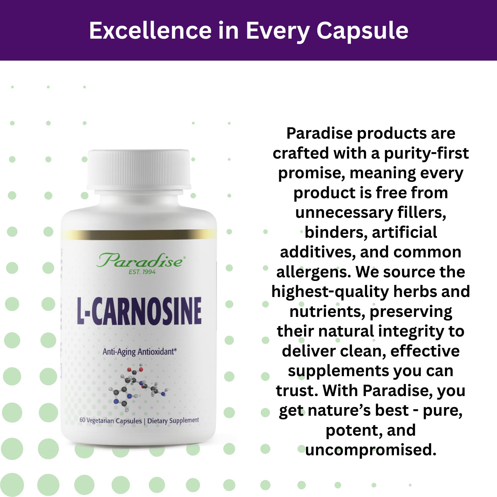 l-carnitine vs l-carnosine Amazon.com: Paradise Herbs L-Carnosine, Super Potent, Ultra Pure,  Antioxidant, Vegan, Non GMO, Gluten Free, 60 Vegetarian Capsules : Health &  Household