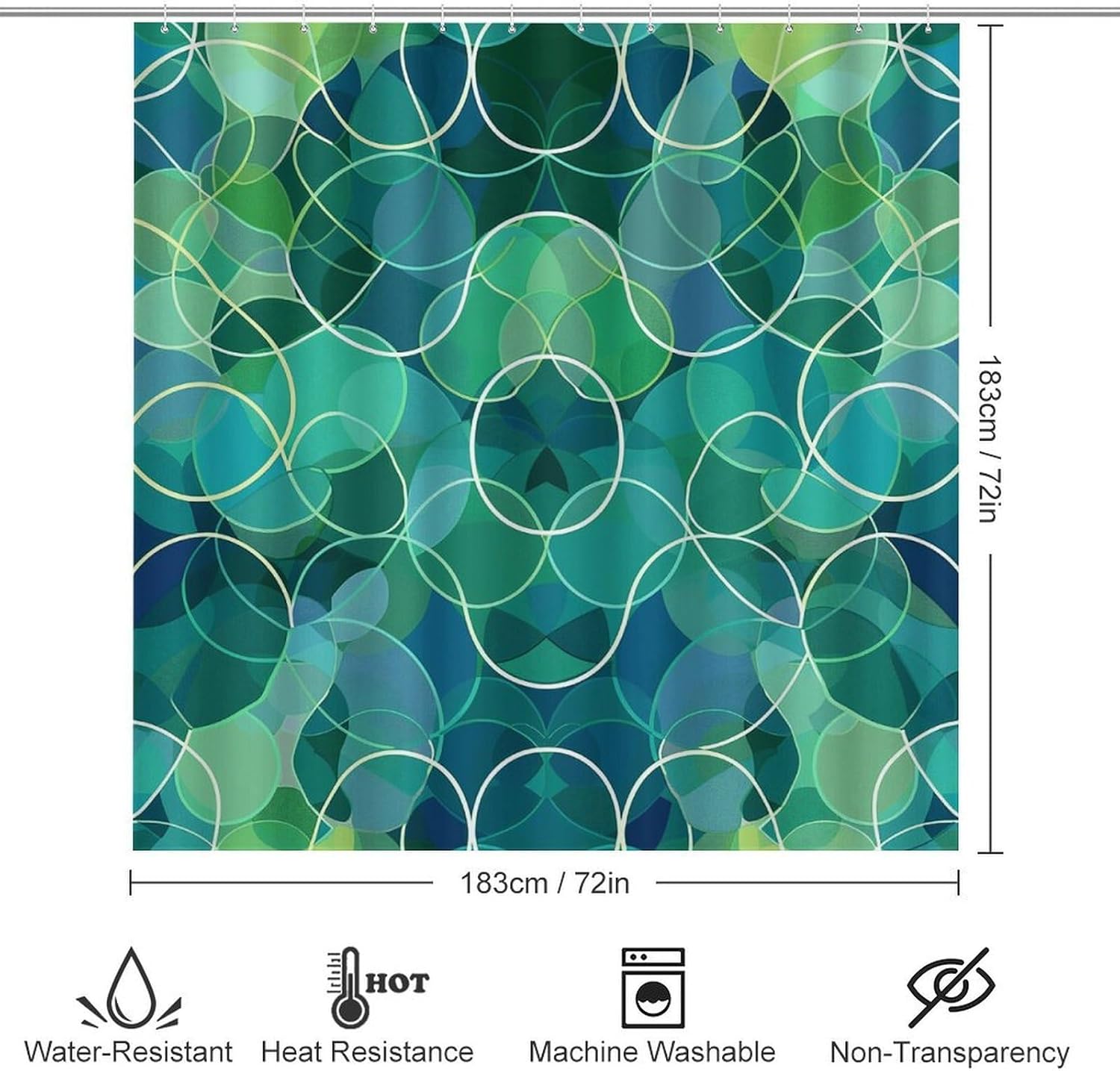 Four Piece Bathroom Set with Toilet Lid Cover and Non-Slip Rugs Minimalist Shower Curtain for Bathroom Set