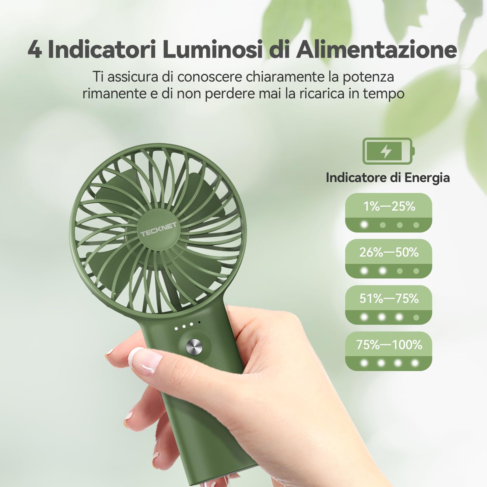 Ventilatore Portatile, Mini Ventilatore Turbo, Ventilatore Portatile Con Batteria Da 5200 MAh Raffreddamento Velocita Regolabile 1 100 Per Viaggi Campeggio Attivita Allaperto Beige 88643464