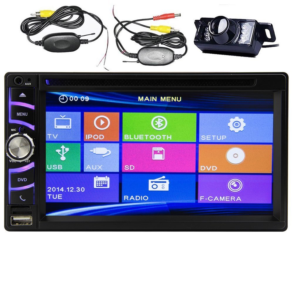 EinCar 6. 5 inch Digital Touch Screen Car DVD Player Bluetooth Car