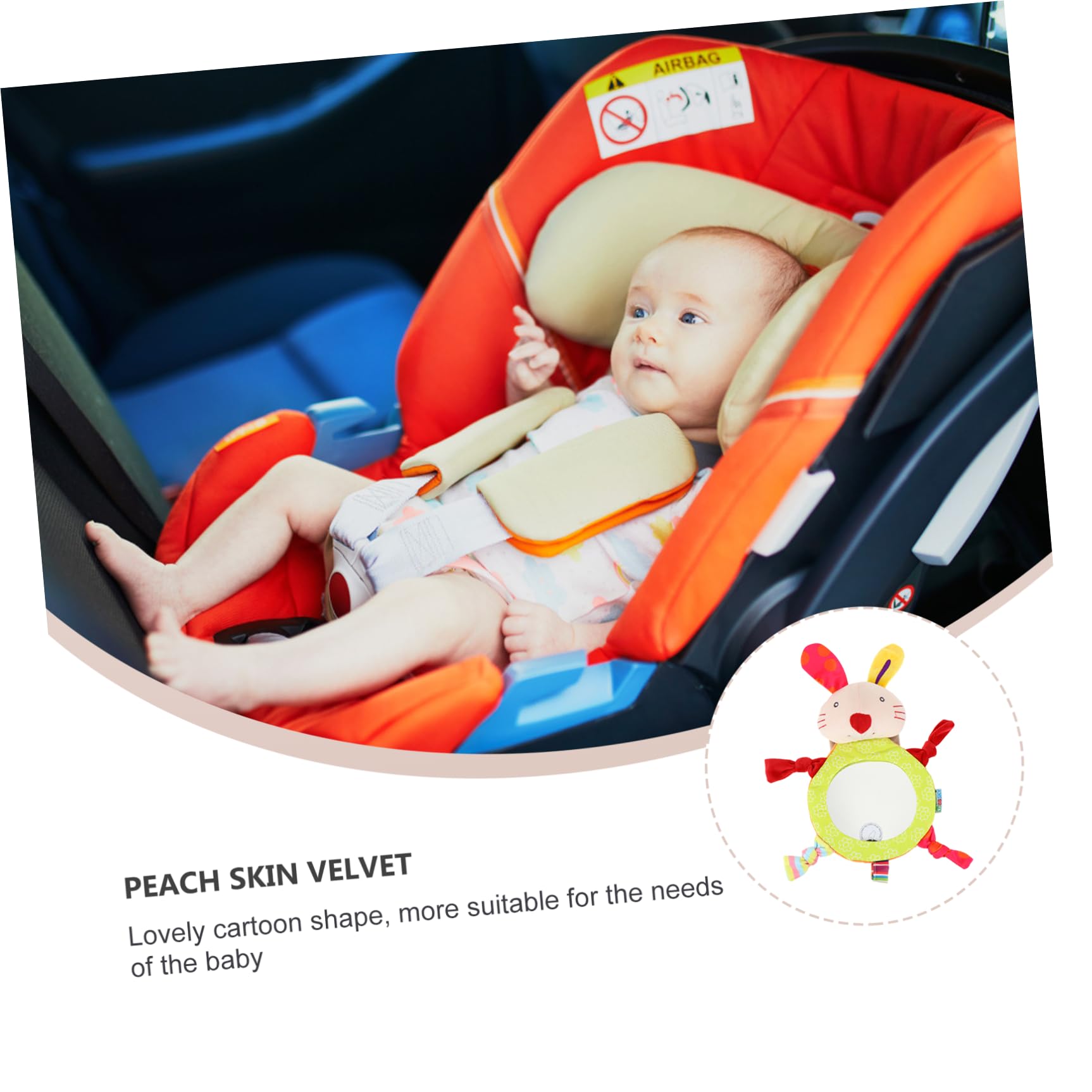 ifundom 2 Pz Osserva lo specchietto retrovisore specchietto per auto per neonati Neonato auto per bambini specchietto retrovisori Specchietto posteriore animale animali giocattolo