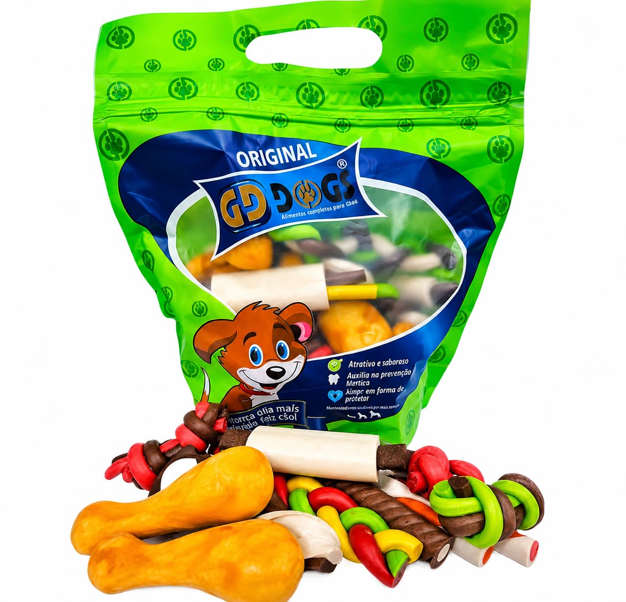 Mix Petisco Gddogs Para Cães 1kg / Snack para Cachorro