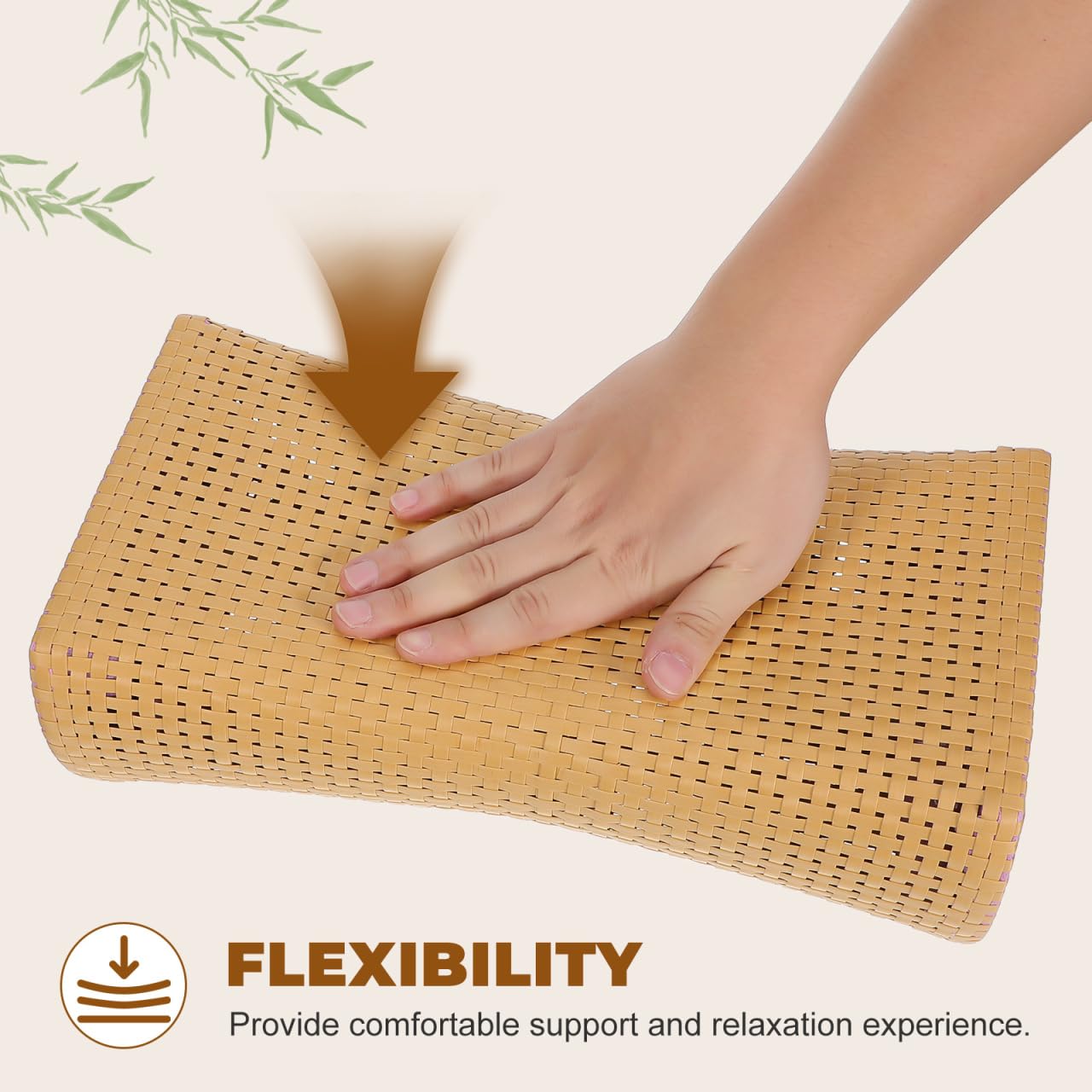 iplusmile Almohada de sauna, almohada de sauna de ratán simulado, almohada de descanso para el cuello, accesorios de sauna, reposacabezas para relajarse en casa, gimnasio, saunas, spa, spas, salas de
