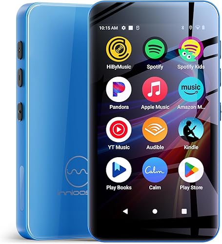 Miniatura 13 de Reproductor MP3 innioasis G5 de 160 GB con Bluetooth y WiFi, reproductor de MP3 con Spotify, Spotify Kids, Pandora, Play Store, aplicación de Azul
