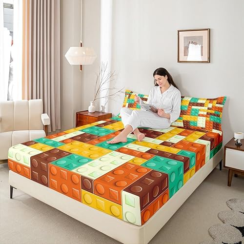 Miniatura 7 de Feelyou Juego de sábanas de panda rojo para niños pequeños, con bonito diseño de animales, 1 sábana encimera y 1 sábana con 1 funda de almohada