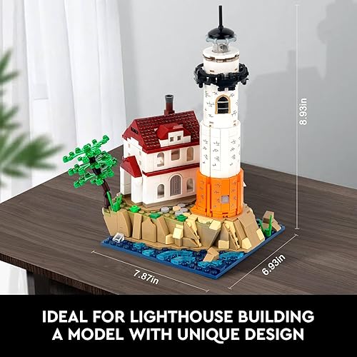 Miniatura 3 de Ideas Lighthouse - Juego de construcción para adultos y niños, arquitectura STEM creativa con iluminación giratoria brillante, colección para niños