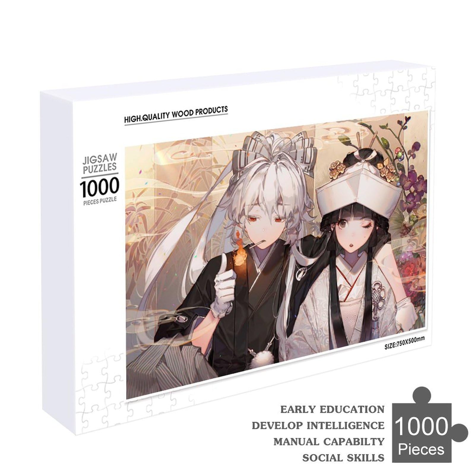 Amazon.co.jp: ジグソーパズル 東方シリーズ 藤原妹紅 蓬莱山輝夜 1000