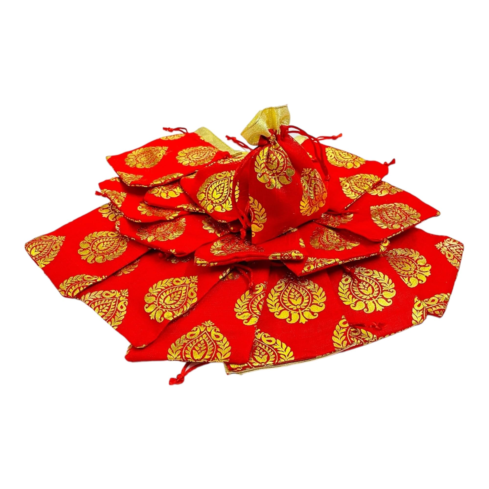 Moira 30pcs 4X6 inch Small Size Red Printed Motif Potli for Gifting, Jewellery Storage, Shagun, Coin Packing, Art & Craft (B0D9TKLTLW) Amazon Price History, Amazon Price Tracker