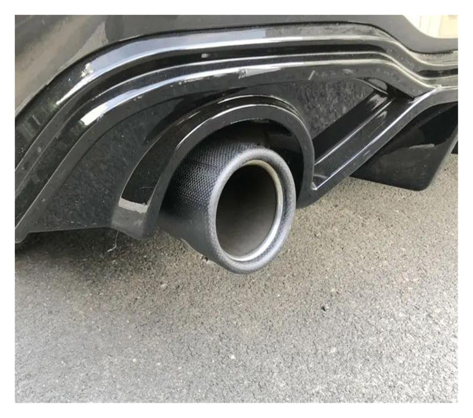 Copritubo Scarico Per Golf 8 MK8 2020-2021 - Nero Brillante - Foto 2