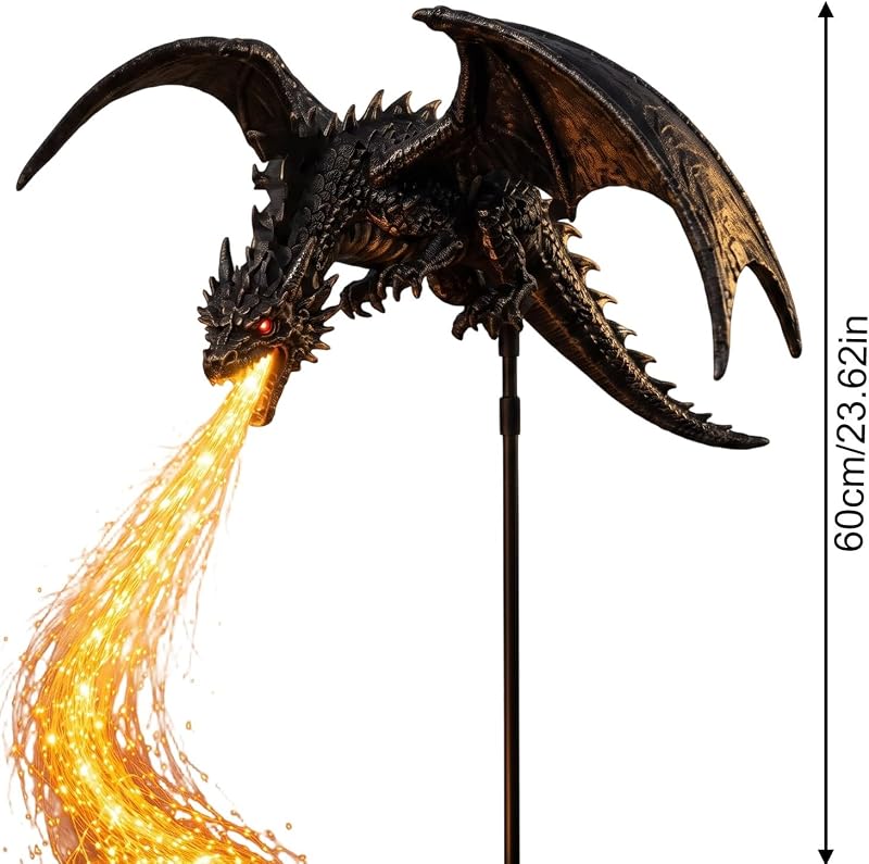 Generic 2027 New Solar Dragon Fire Garden – Solar & Sensor