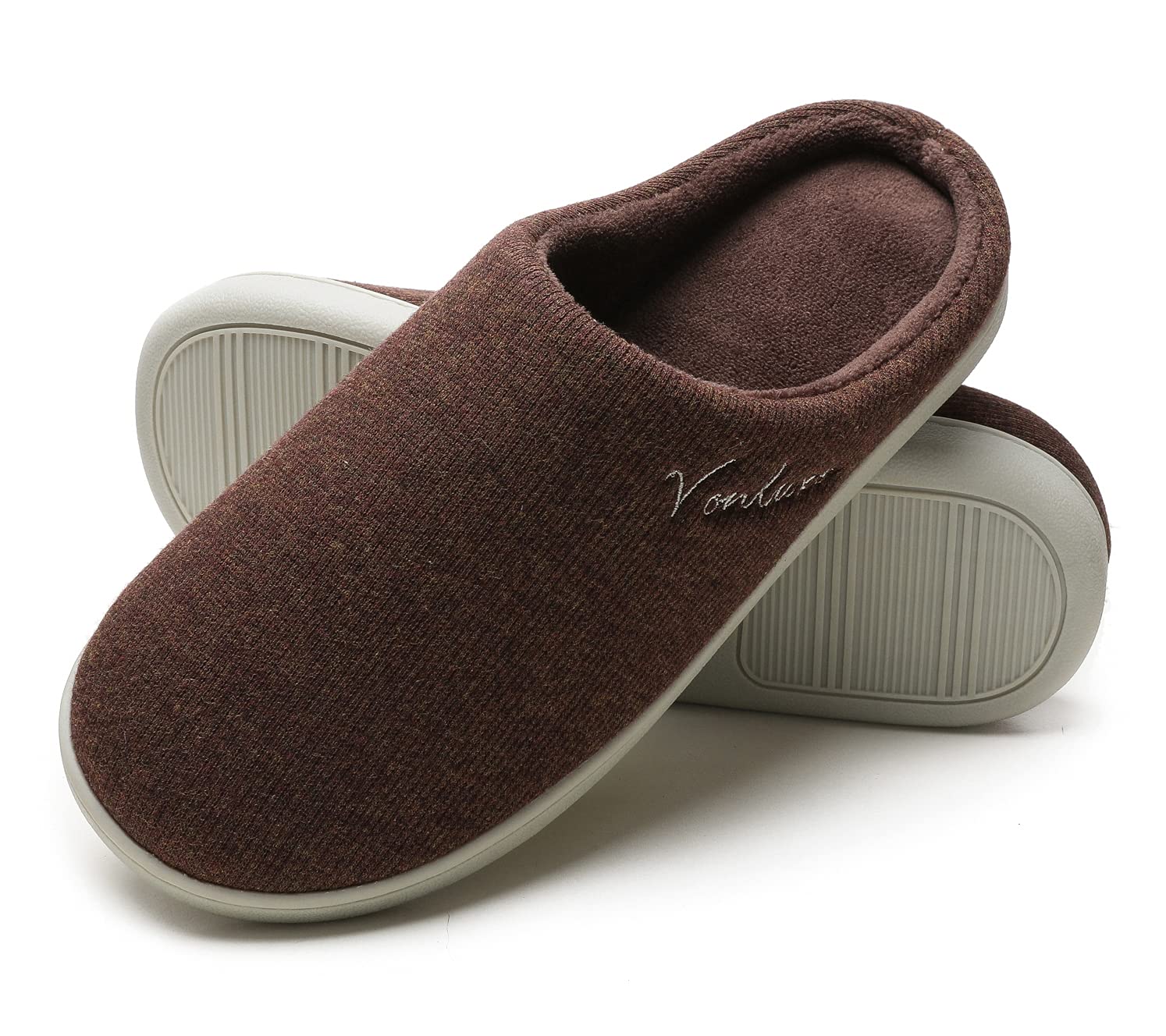 VonluxeWomen's House Slippers Comfy Memory Foam Bedroom Slippers Soft Light  Ladies Shoes with Outdoor Indoor Anti-Skid Waterproof Sole