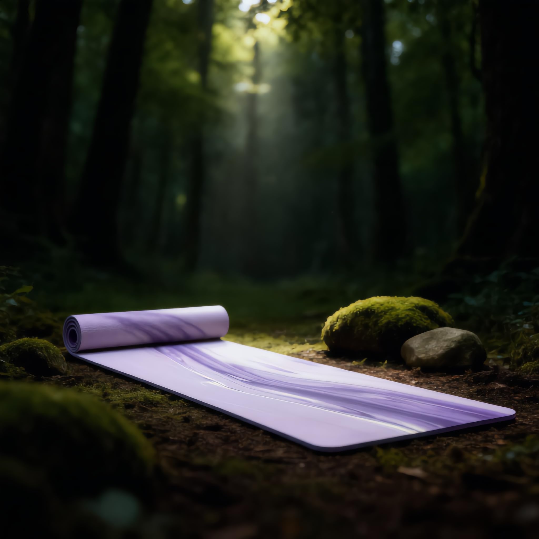Esterilla de yoga de poliuretano y goma natural, gruesa, antideslizante, para mujeres y hombres, ideal para yoga, gimnasio, pilates, fitness.
