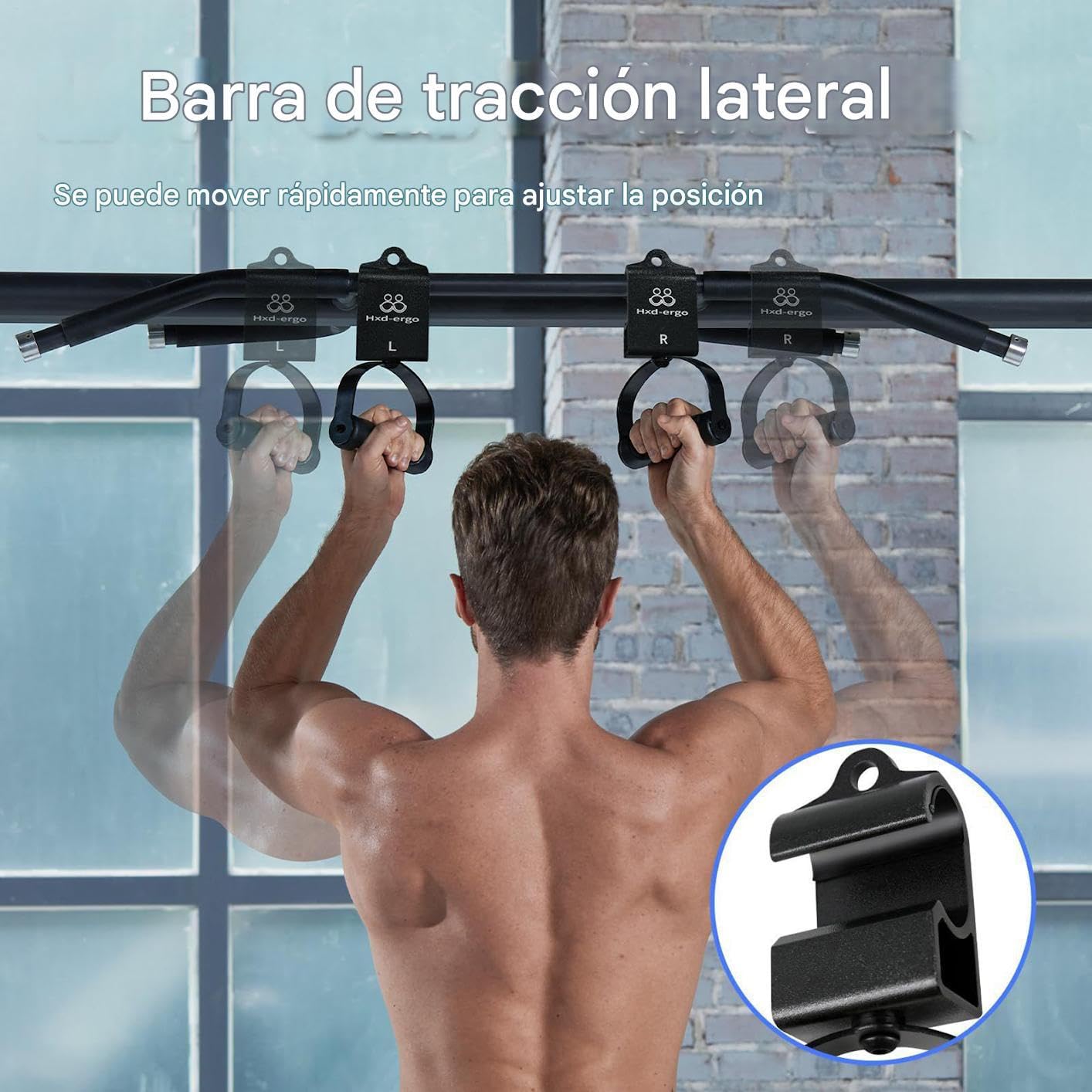 Genérico Impugnature da Palestra, Antiscivolo Ad Alta Resistenza,Manici per Macchina del Cavo da Palestra | per Atleti Donne Uomini Adulti Bar Puleggia Resistenza