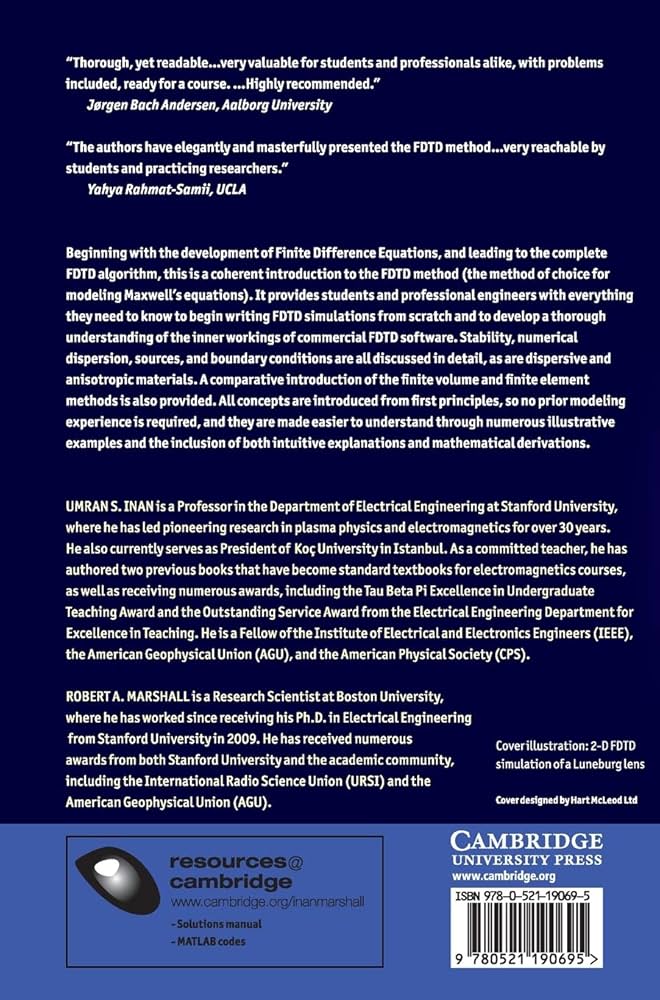 Numerical Electromagnetics: The FDTD Method: Inan, Umran S Numerical Electromagnetics: The FDTD Method: Inan, Umran S