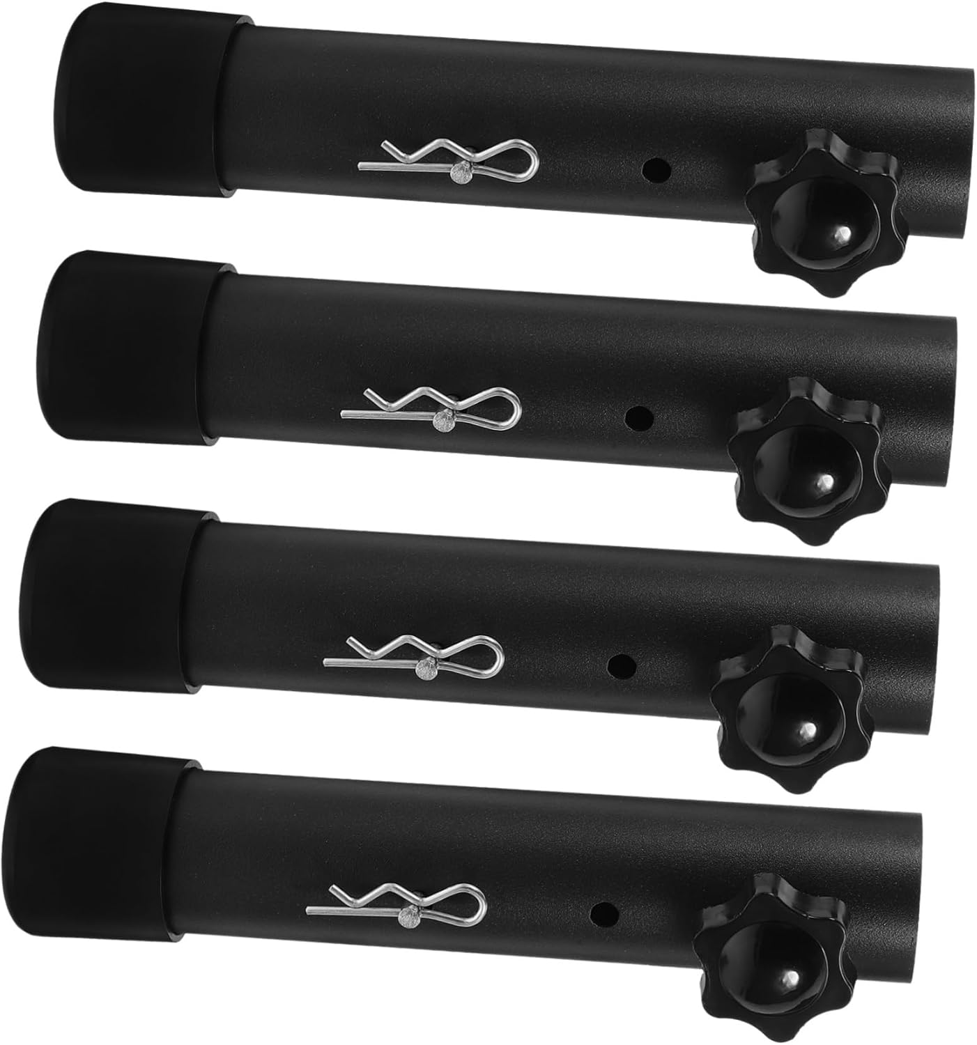 Mikikit 4pcs Table Leg Extender Work Table Desk Legs Metal Table Legs