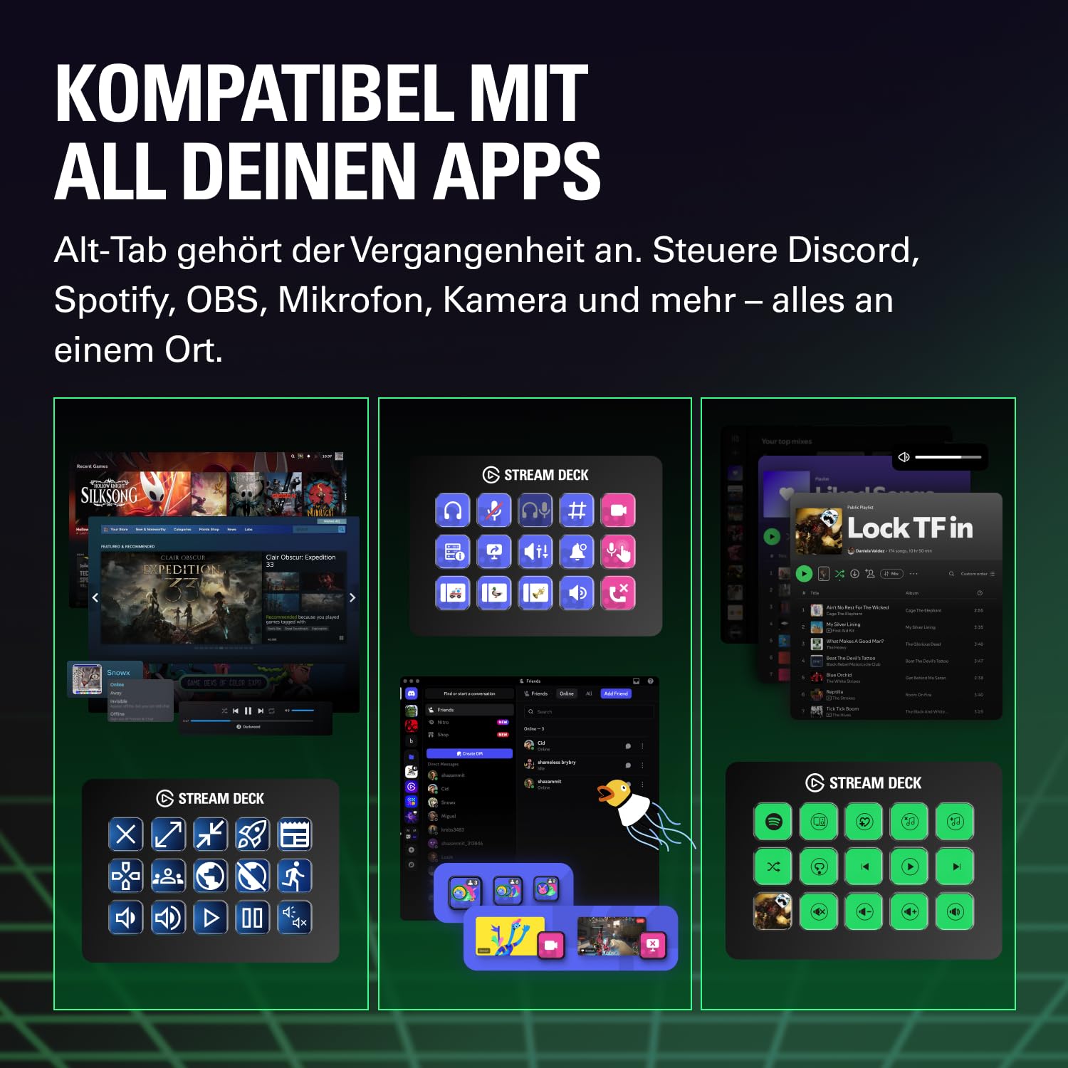 Elgato Stream Deck MK.2 – Studio-Controller, 15 Makrotasten, auslösen von Aktion in Apps und Software wie OBS, Twitch, YouTube und anderen, für Mac und PC