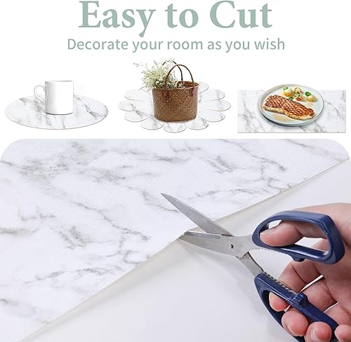 Miniatura 8 de Revestimiento de cajón y estante de 2 capas para gabinete de cocina 12 pulgadas x 20 pies antideslizante impermeable papel de estante no adhesivo