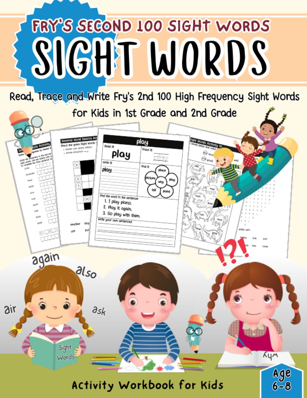Fry’s Second 100 Sight Words Activity Workbook Read, Trace and Write