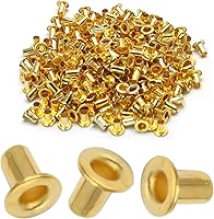 Vista 8 de Litoexpe Ojales Pequeños de 1.5MM, 200 Piezas, Ojales Autoadhesivos para Núcleos de Cuentas, Ropa, Cuero, Lona (Latón Antiguo)