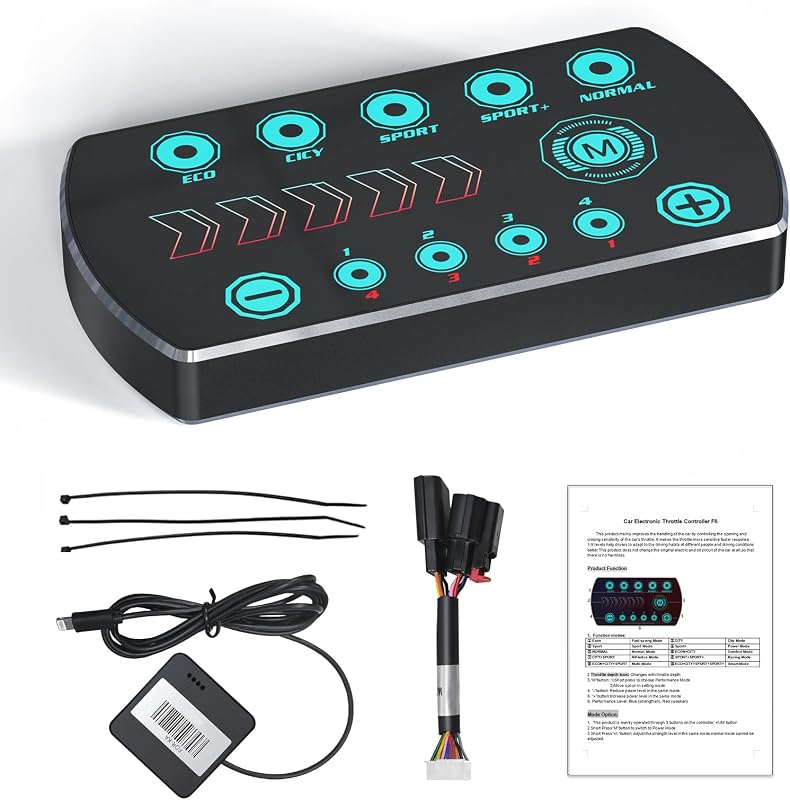 Controlador de resposta do acelerador Qagea com display LED e 10 modos para Chevrolet e GMC – 1 unidade