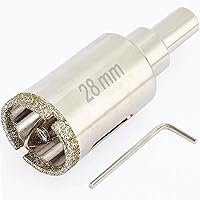 Vista 21 de Sierra perforadora de diamante de 1 3/4 pulgadas con broca piloto, sierra de agujero para azulejos de 1.75 pulgadas con broca central para mármol