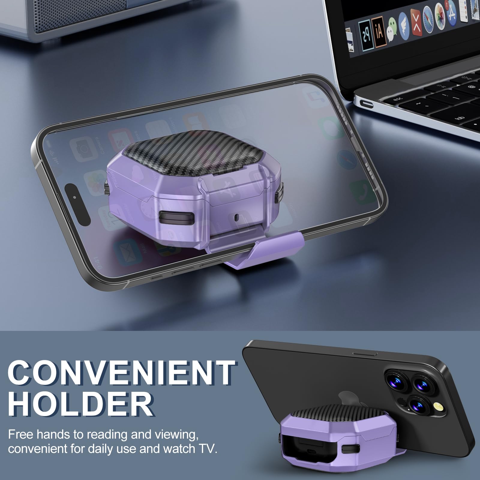 Amazon.com: Galafoki with Lock Carbon Fiber Cases for Samsung