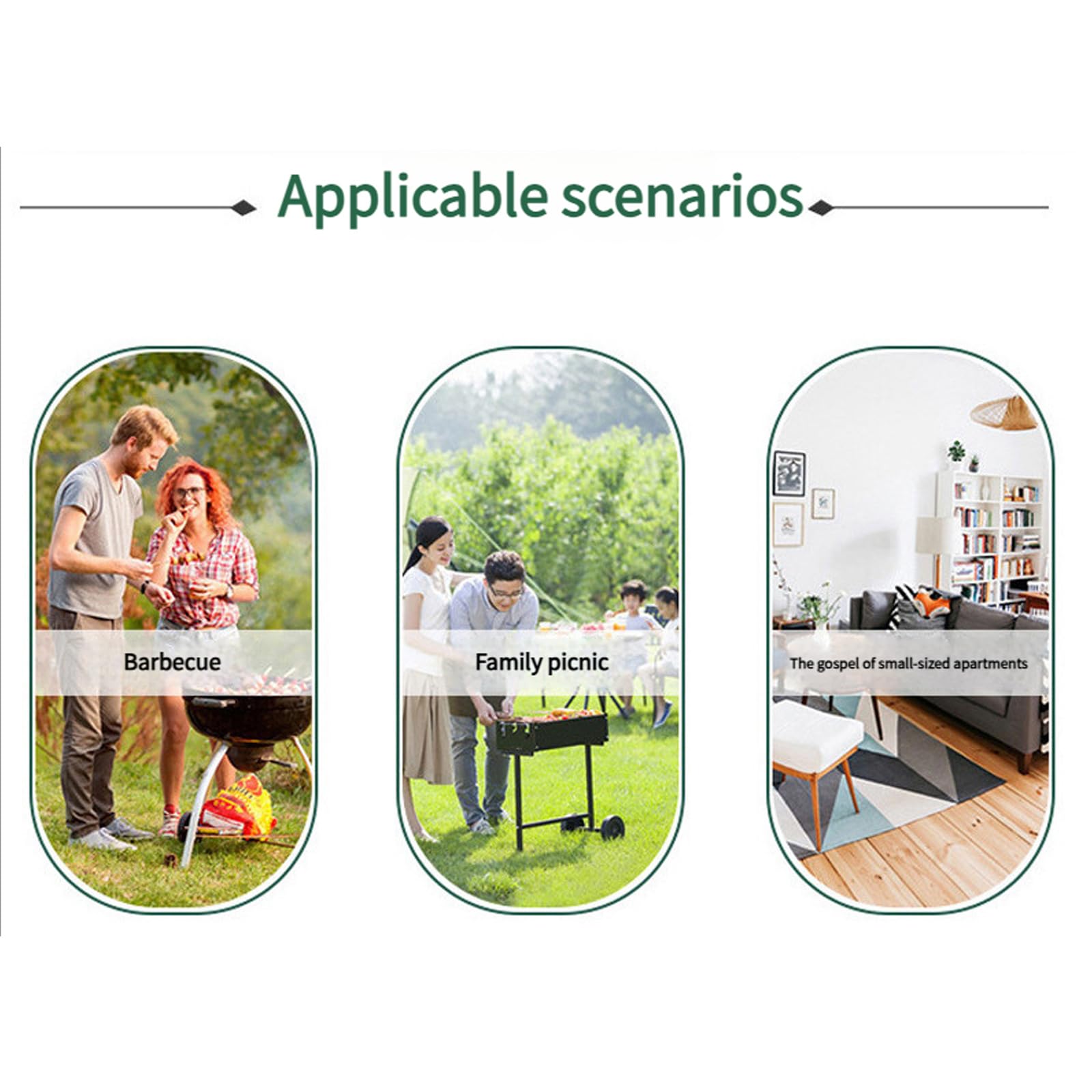 Tavolo da picnic con piano in tessuto Oxford, design pieghevole, ideale per viaggi, uso familiare, viaggi e campeggio, tavolo da picnic in spiaggia