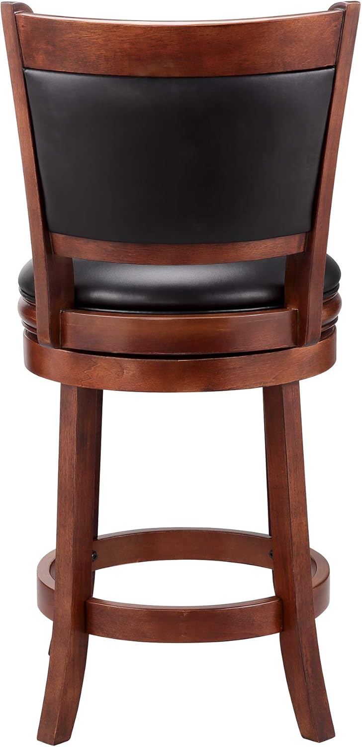 Ball & Cast Pub Height Swivel Barstool , 29-Inch,1-Pack, Cappuccino-open vertical back: Furniture & Decor