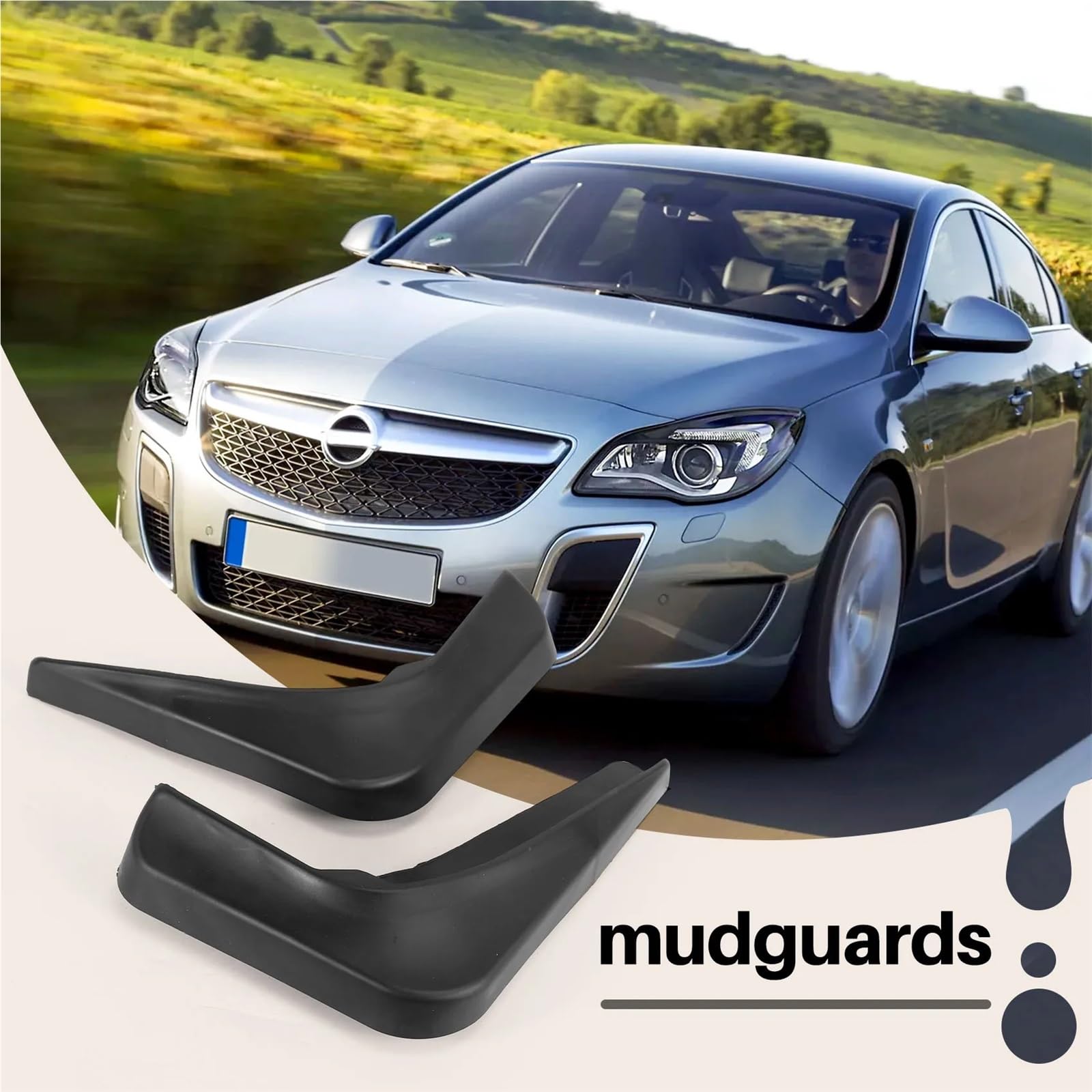 Guardabarros Compatible con Vauxhall Opel Insignia guardabarros de coche protectores contra salpicaduras