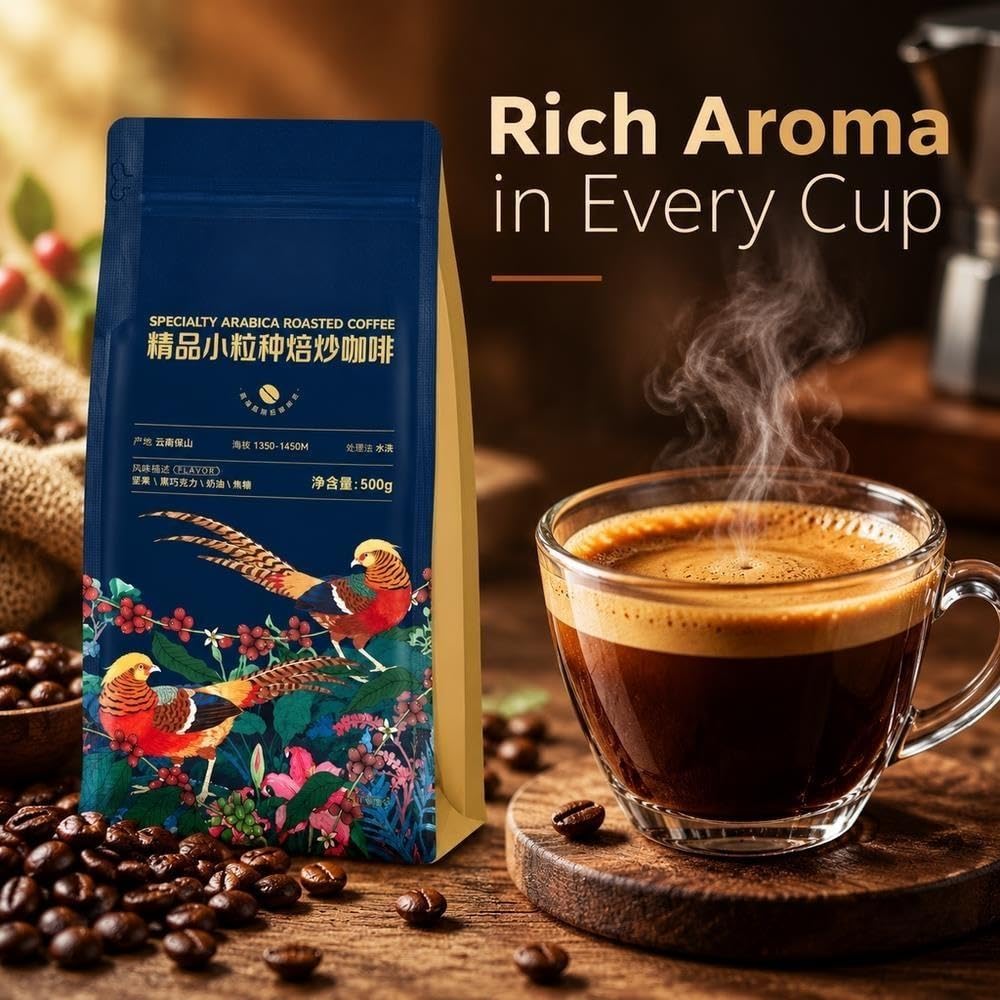 Café Arábica De Tostado Oscuro En Grano 500g