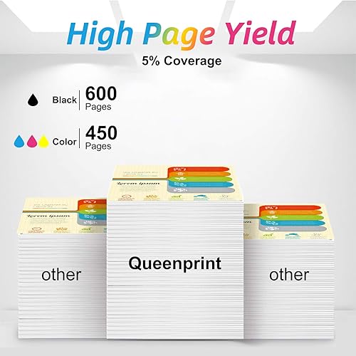 Miniatura 5 de Paquete combinado de cartuchos de tinta 61XL de repuesto para HP Ink 61 61XL funciona con HP Envy 4500 5530 4502 2540 1000 1055 1010 1510 3050 4630