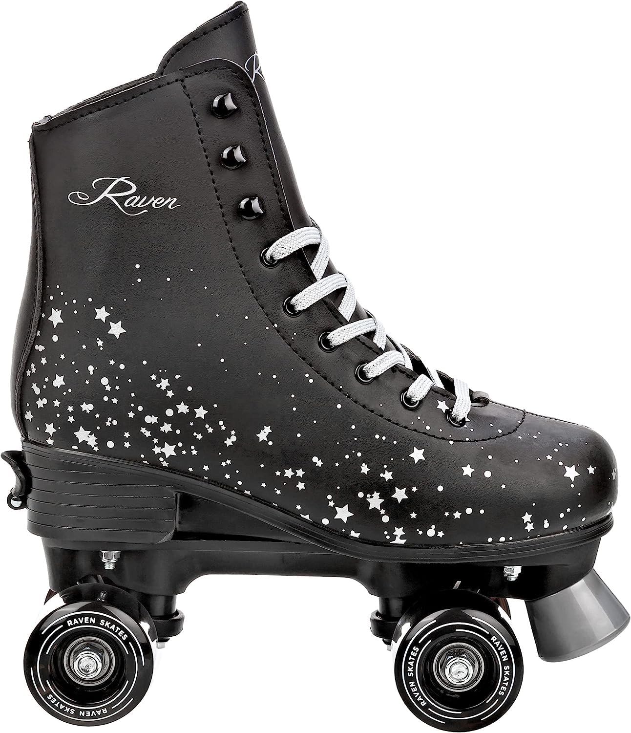 Patins a roulettes Noa du 31 au 34 Adulte Enfant Noir Mixte Taille Ajustable Femme Fille Roller Quad