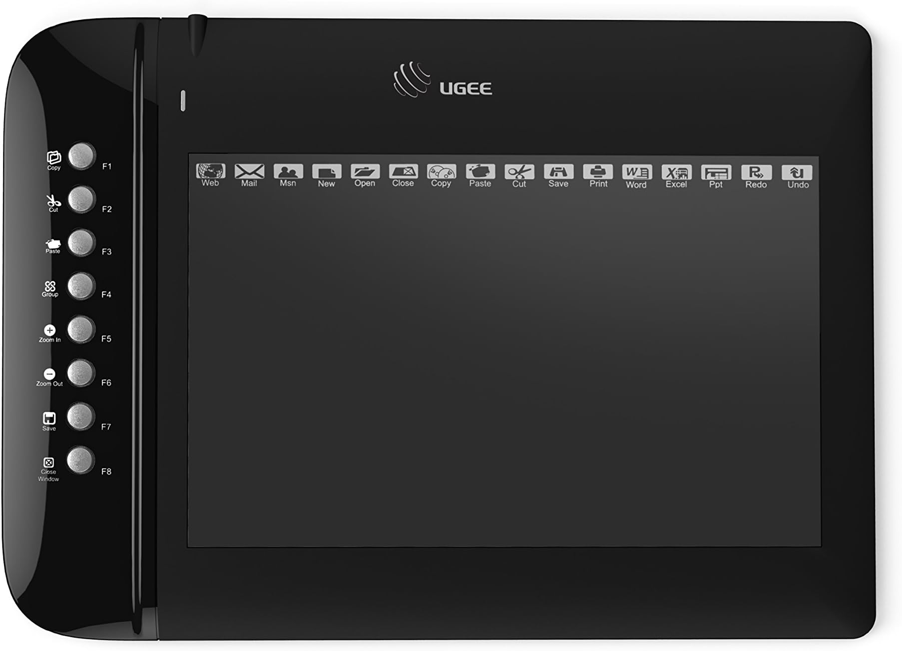 Ugee M1000L Graphics Drawing Pen Tablet with 8 Expresskeys 10 x 6 Inch Drawing Area - Black