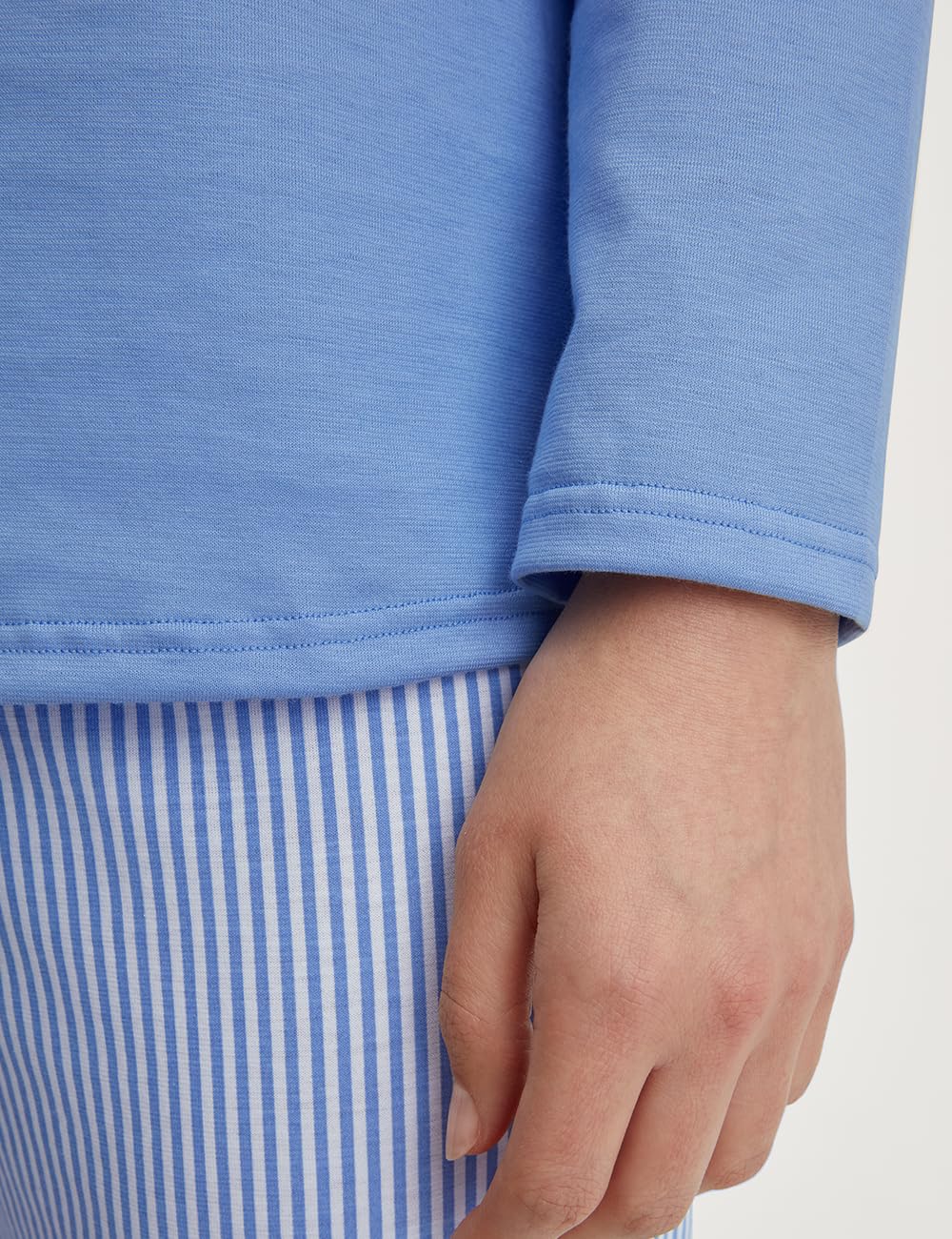 CALIDA Cotton Special Pyjama Damen | langer Schlafanzug aus 100% Baumwolle, atmungsaktiv, hautfreundlich, pflegeleicht