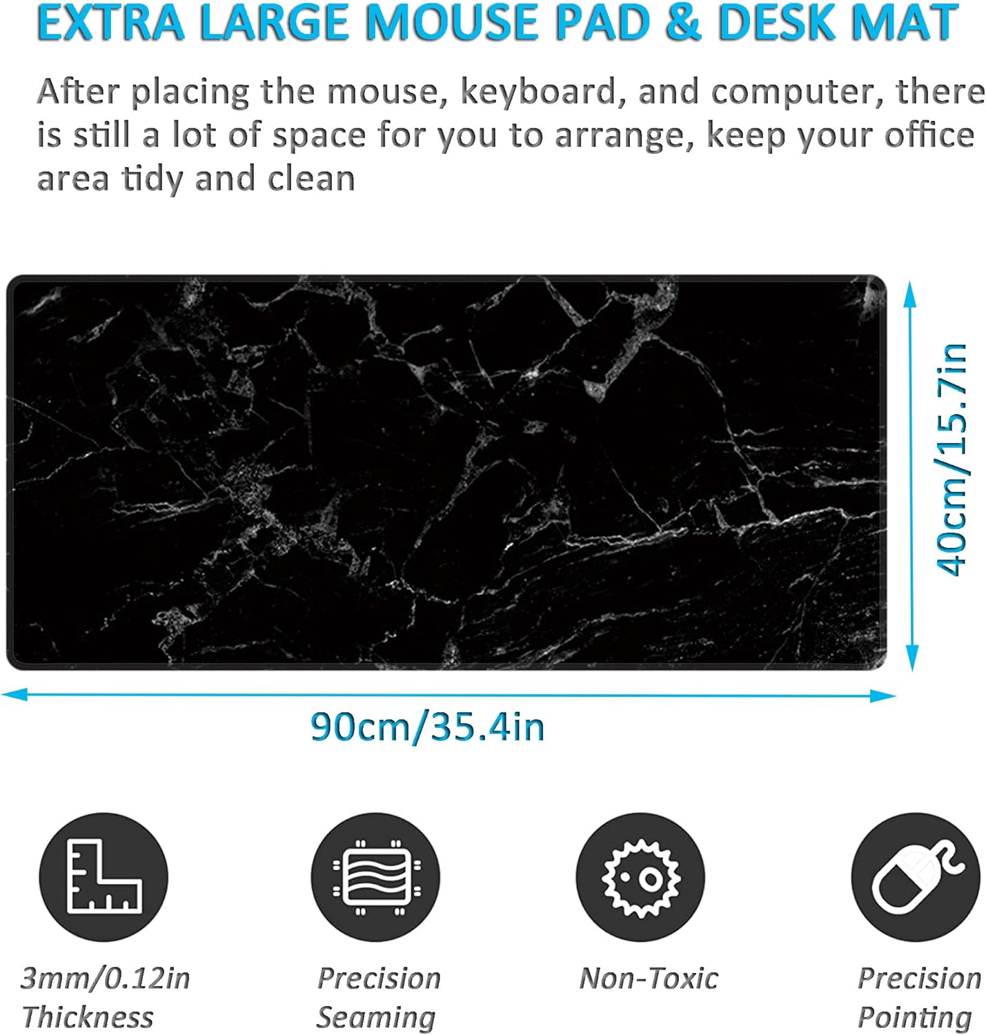 LL-COEUR XXL Laptop Mouse Pad Gaming Play Mat Landscape Table Desk Mat (Colour 14, 900 x 400 x 3 mm)