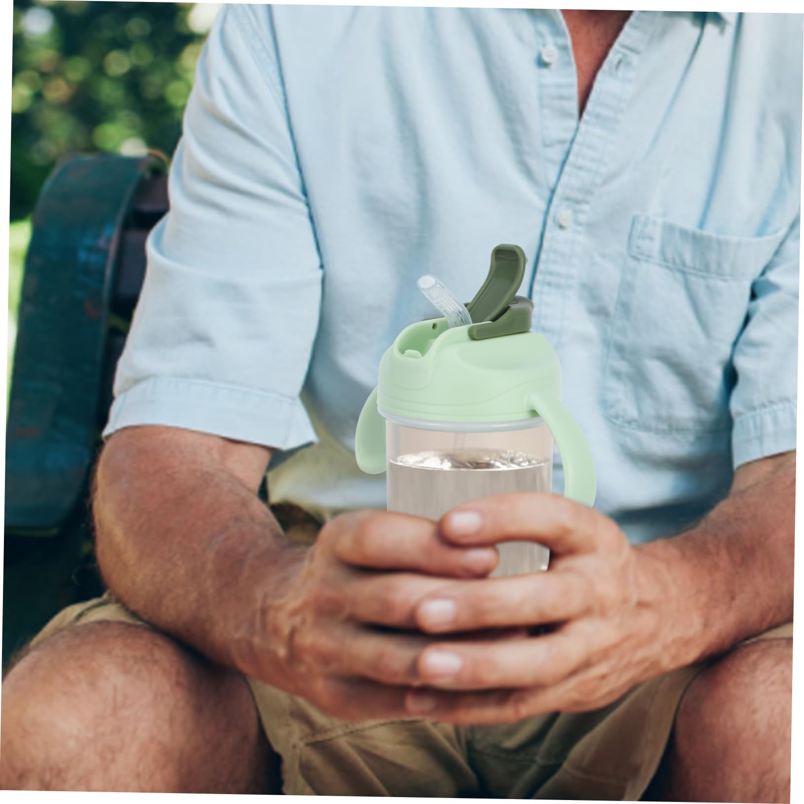 BESTYASH 3piezas Taza Antiderrames Para Adultos Mayores Con Pajita Diseño Spillproof y Para Cuidado De Pacientes y Ancianos Capacidad
