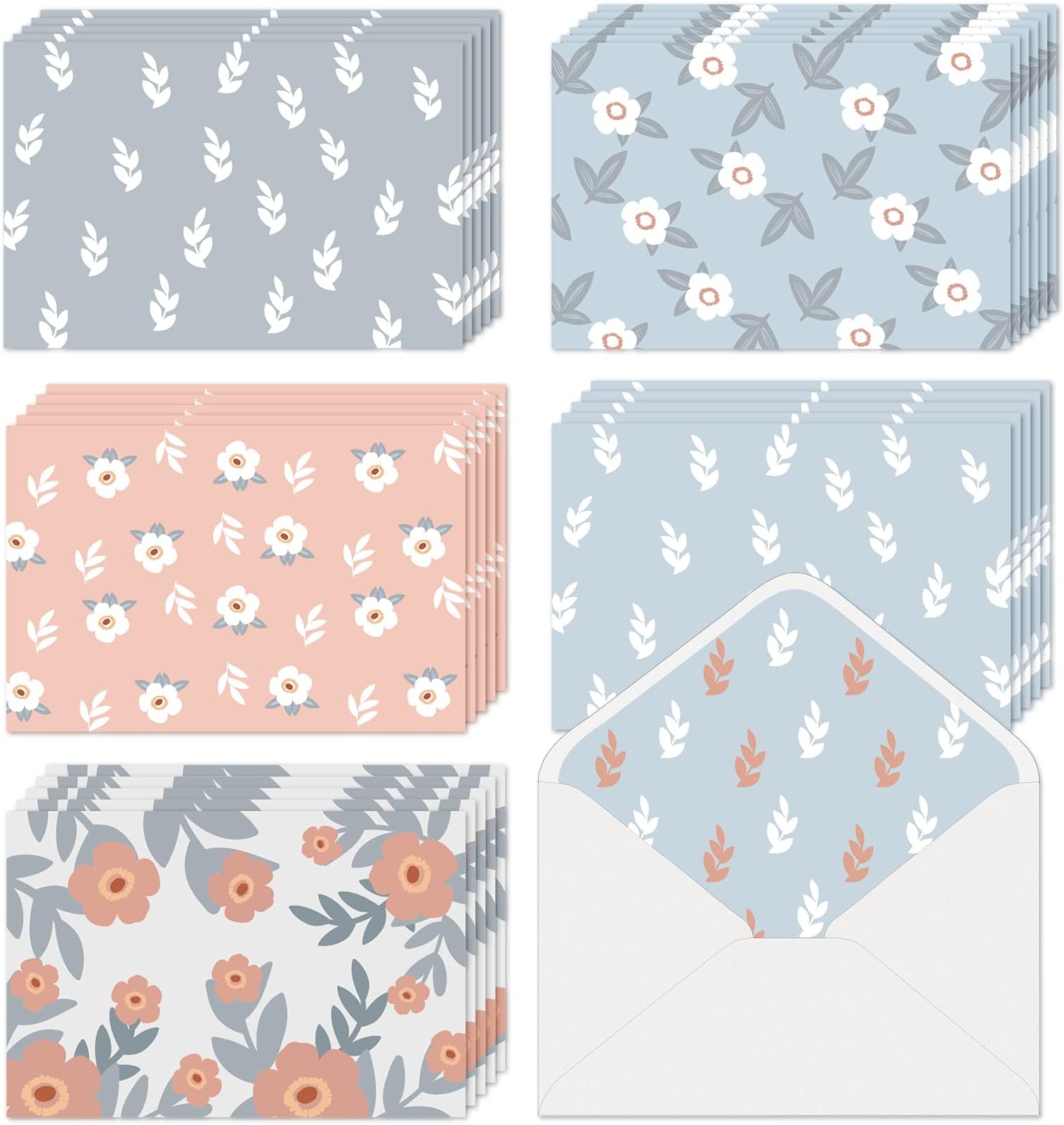 Blank Cards with Envelopes All Occasion 30-Blank Note Cards with Envelopes & Stickers | 4” x 6” Blank Greeting Cards Stationary Cards set | Assortment of Colored Stationary Plain Greeting Cards.