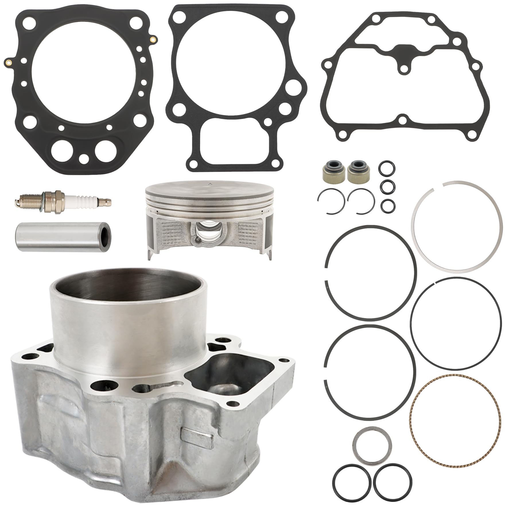 waltyotur Cylinder Piston Top End Gasket Kit Replacement for Honda Foreman 500 TRX520 2020-2024 Pioneer 520 SXS520 2021-2022 Replacement for 12100-HR6