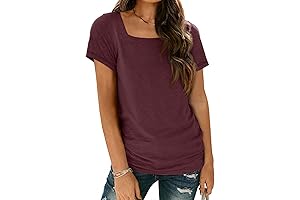 Women's Relaxed Short Sleeve Crew Neck T-Shirts
