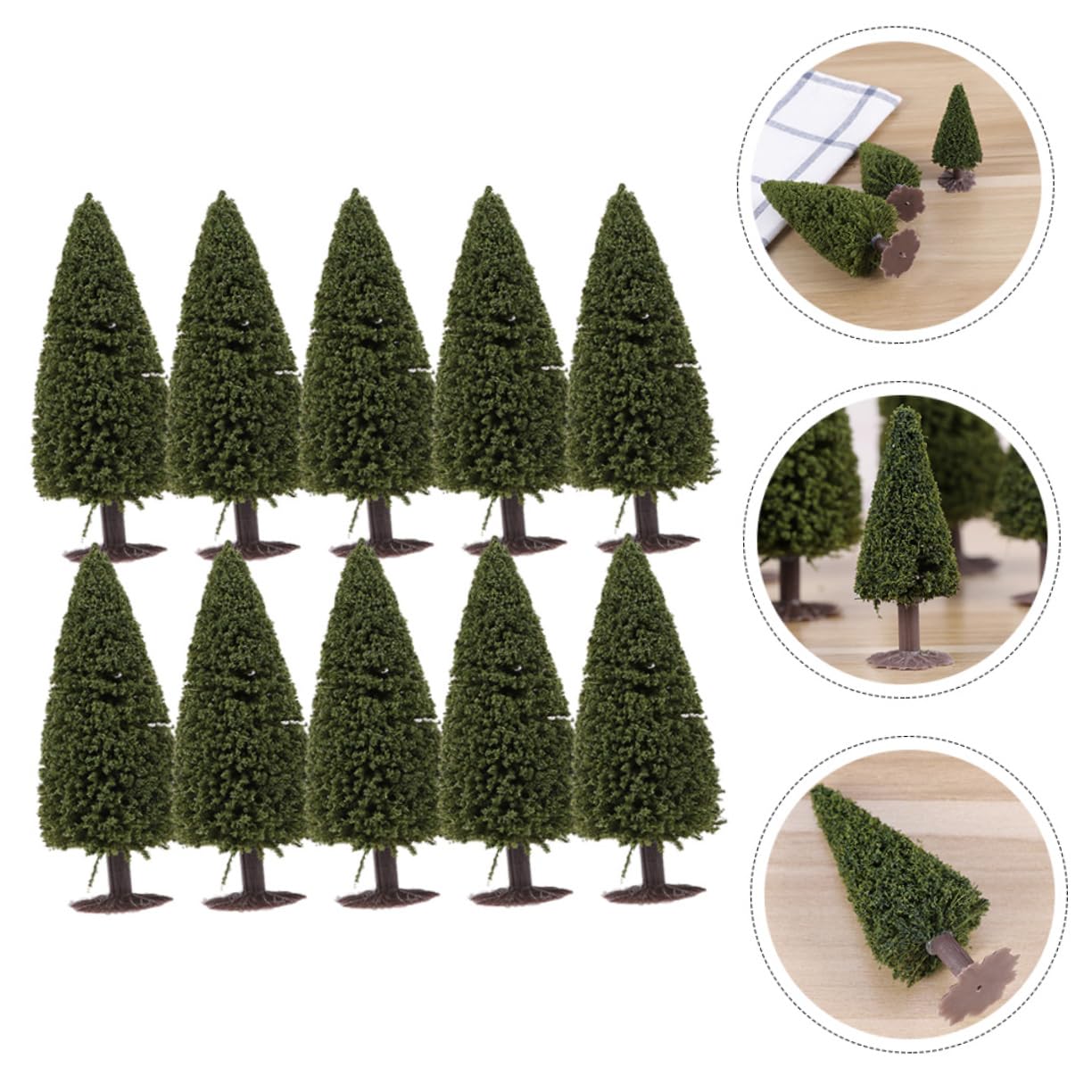 TOPBATHY 50piezas Árboles De para Modelismo De Paisaje Decoración De y Maquetas De Ferrocarriles De Verde Natural