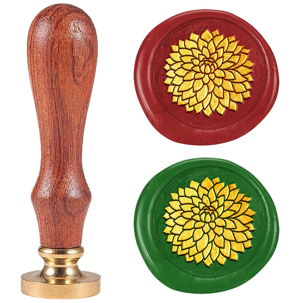 DELORIGIN Dahlia Wax Seal Stamp