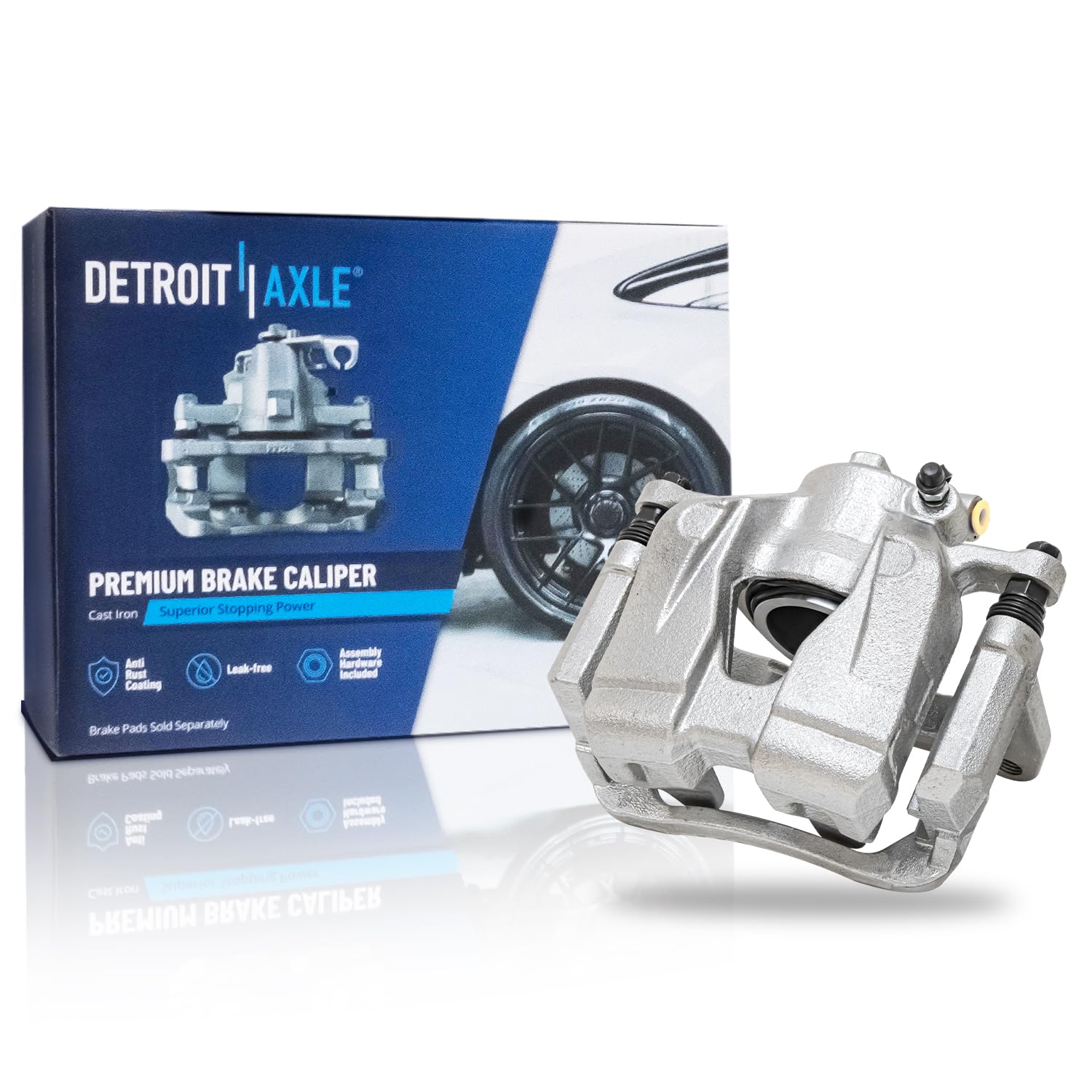 Detroit Axle - Front Left Brake Caliper for 15-18 Jeep Renegade Fiat 500X