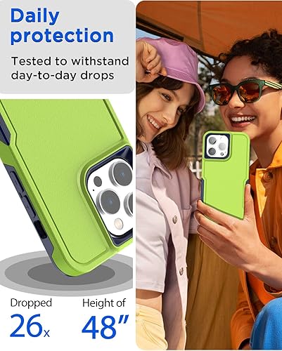 Miniatura 4 de AICase Funda para iPhone 14 Pro Max con protector de pantalla de vidrio + lente de cámara, resistente protección contra caídas, cuerpo completo,