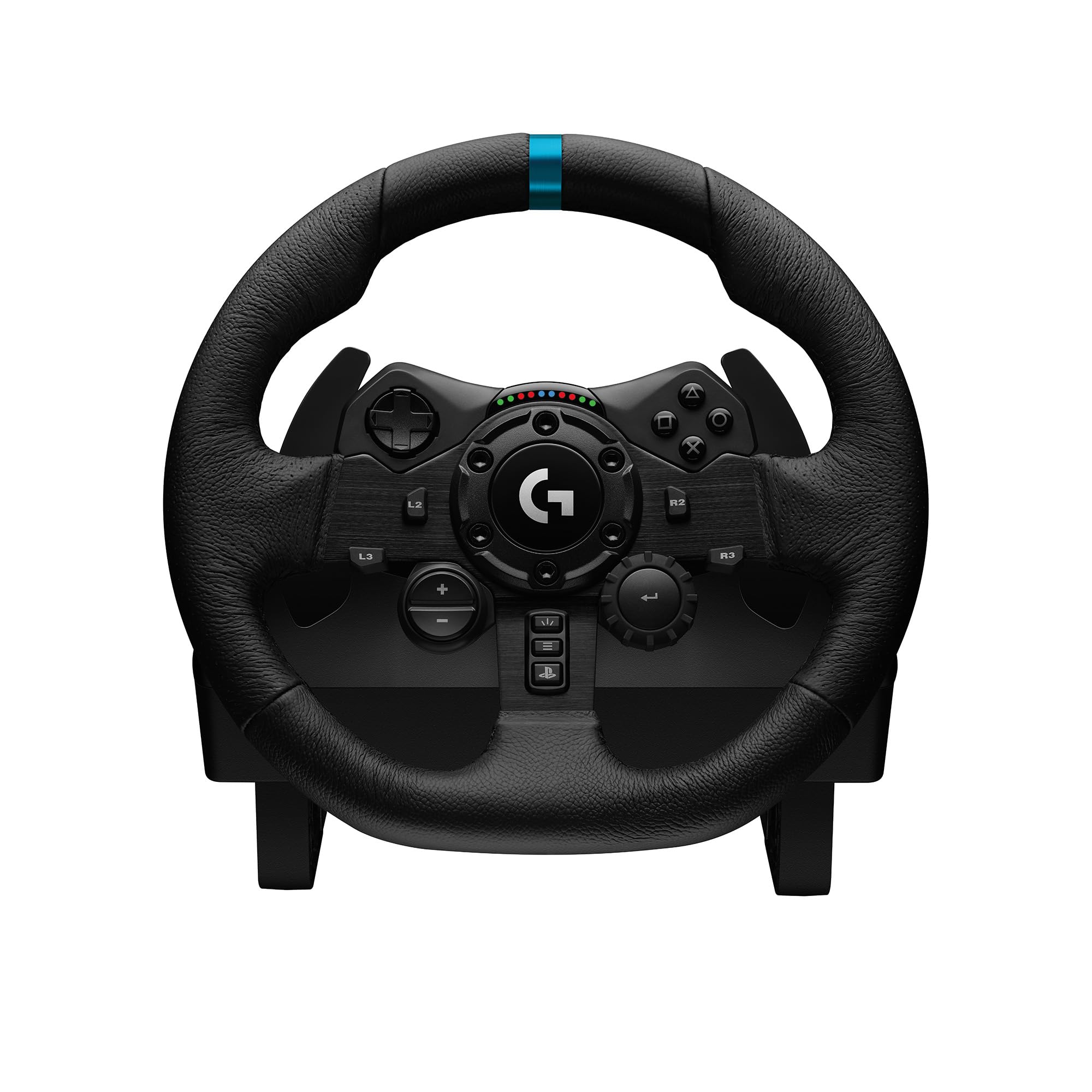 Logitech G G923 Volant de Course et Pédales, Compatible PS5, PS4 et PC, Prise anglaise (Type G), UK Plug - Noir