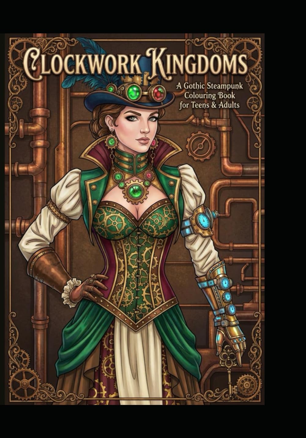 Clockwork Kingdoms: A Gothic Steampunk Colouring Book for Teens & Adults